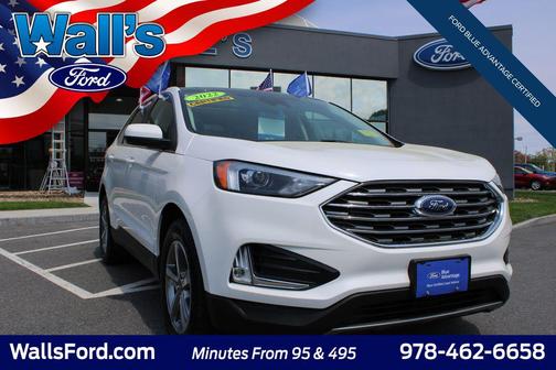 Star White Metallic Tri-Coat 2022 Ford Edge SEL