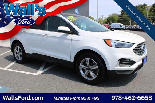 Star White Metallic Tri-Coat 2022 Ford Edge SEL