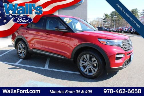 Rapid Red Metallic Tinted Clearcoat 2023 Ford Explorer XLT