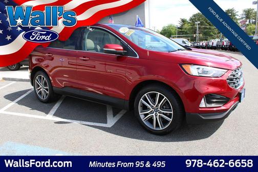 Ruby Red Metallic Tinted Clearcoat 2019 Ford Edge Titanium