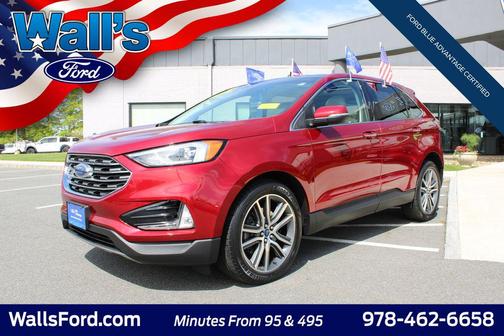 Ruby Red Metallic Tinted Clearcoat 2019 Ford Edge Titanium
