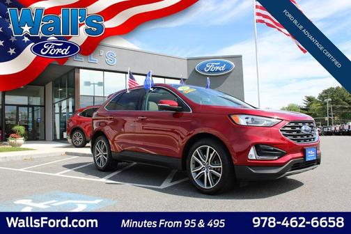 Ruby Red Metallic Tinted Clearcoat 2019 Ford Edge Titanium