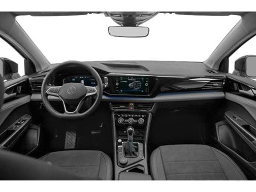 Pure White w/Deep Black Roof 2024 Volkswagen Taos 1.5T SE Black