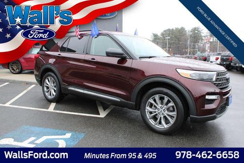 Burgundy Velvet Tinted Clearcoat 2022 Ford Explorer XLT