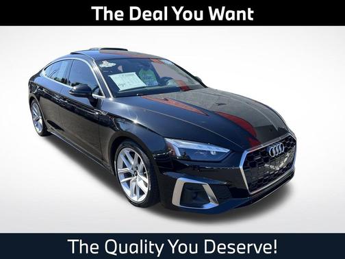 Mythos Black Metallic 2023 Audi A5 Sportback 45 S Line Premium Plus