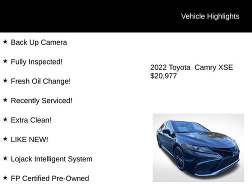 2022 Toyota Camry XSE
