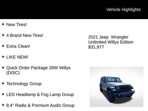 2021 Jeep Wrangler Willys