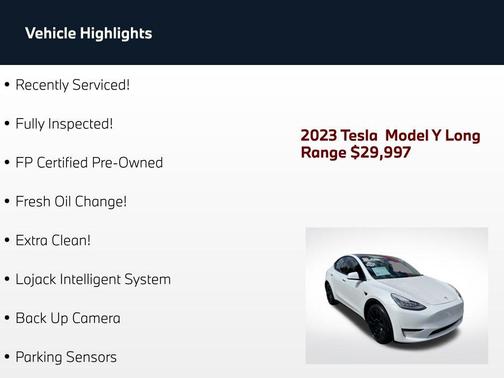 Pearl White Multi-Coat 2023 Tesla Model Y Long Range Dual Motor All-Wheel Drive