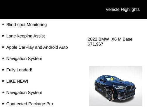 2022 BMW X6 M Base