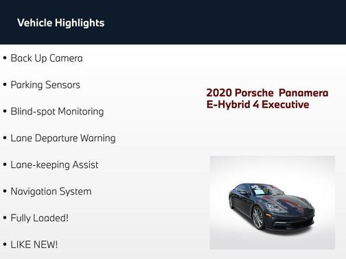 Volcano Grey Metallic 2020 Porsche Panamera 4 Executive