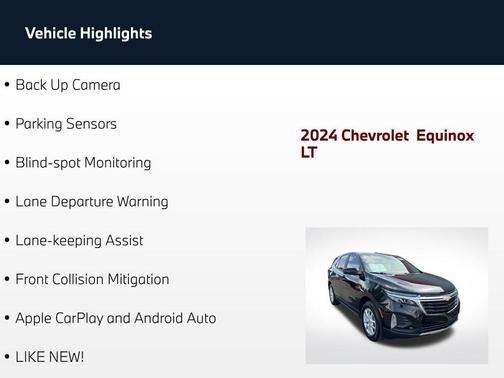 Mosaic Black Metallic 2024 Chevrolet Equinox 1LT