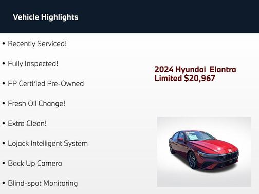 Ultimate Red 2024 Hyundai ELANTRA Limited
