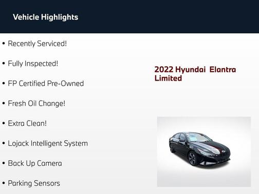 Phantom Black 2022 Hyundai ELANTRA Limited