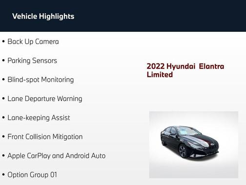 Phantom Black 2022 Hyundai ELANTRA Limited