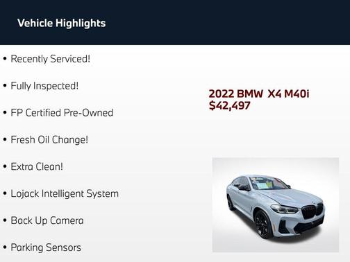Brooklyn Grey Metallic 2022 BMW X4 M40i