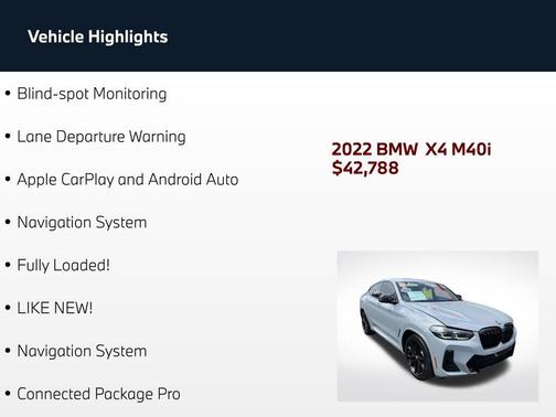 Brooklyn Grey Metallic 2022 BMW X4 M40i