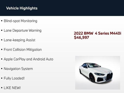 Alpine White 2022 BMW M440 i