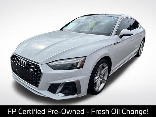 Glacier White Metallic 2022 Audi A5 Sportback 45 S Line Prestige