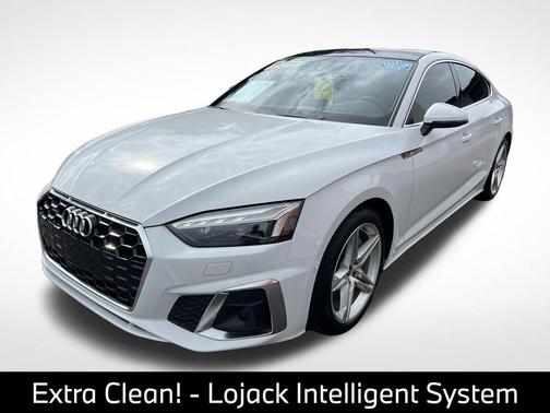 Glacier White Metallic 2022 Audi A5 Sportback 45 S Line Prestige