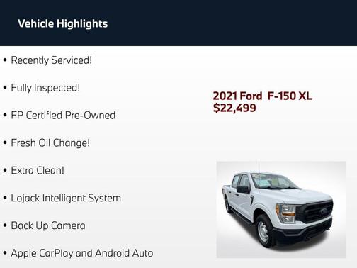 Oxford White 2021 Ford F-150 XL