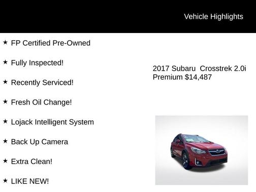 2017 Subaru Crosstrek 2.0i Premium