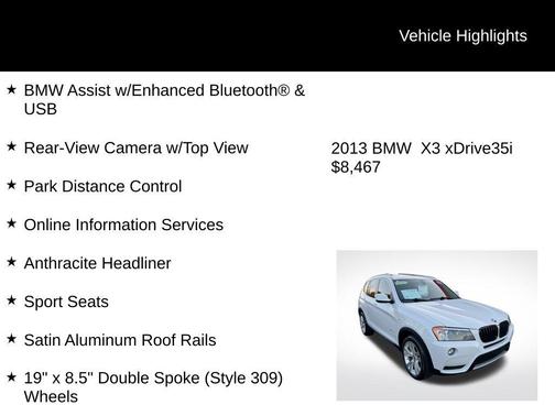 2013 BMW X3 xDrive35i