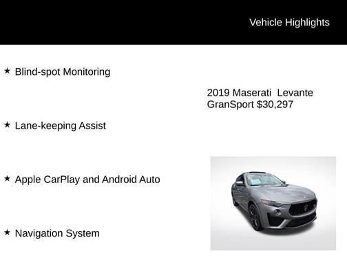 2019 Maserati Levante S GranSport