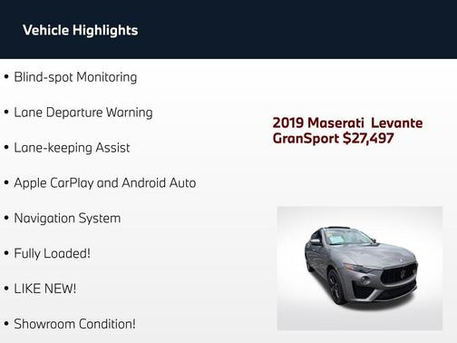 Gray 2019 Maserati Levante S GranSport