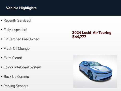 Stellar White Metallic 2024 Lucid Air Touring