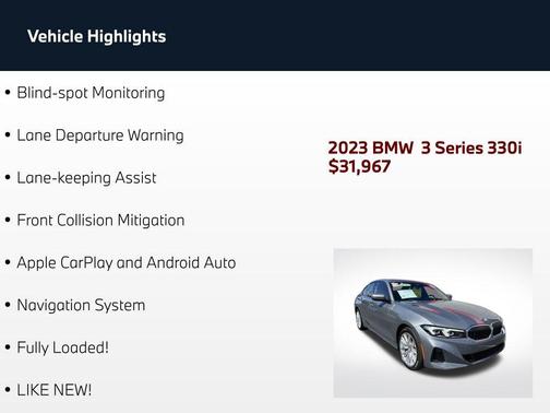 Skyscraper Grey Metallic 2023 BMW 330 330i