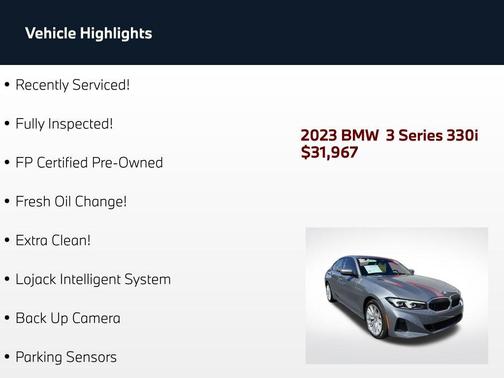 Skyscraper Grey Metallic 2023 BMW 330 330i
