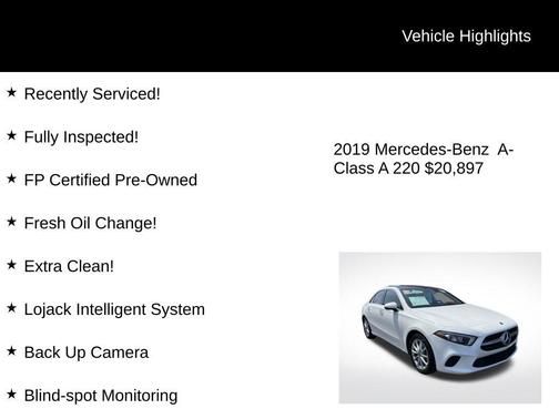 2019 Mercedes-Benz A-Class A 220