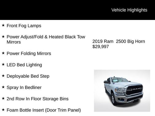 2019 RAM 2500 Big Horn Crew Cab 4x4 6'4' Box