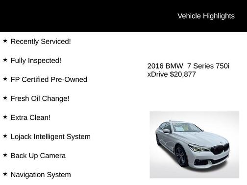 2016 BMW 750 i xDrive