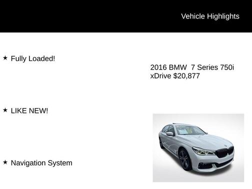 2016 BMW 750 i xDrive