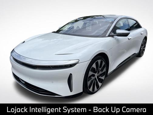Stellar White Metallic 2025 Lucid Air Grand Touring