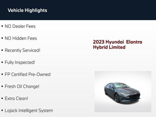 Ecotronic Gray 2023 Hyundai ELANTRA HEV Limited