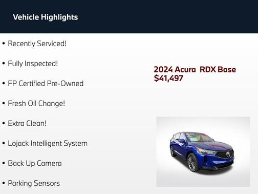 Apex Blue Pearl 2024 Acura RDX A-Spec Advance Package