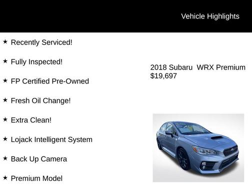 2018 Subaru WRX Premium