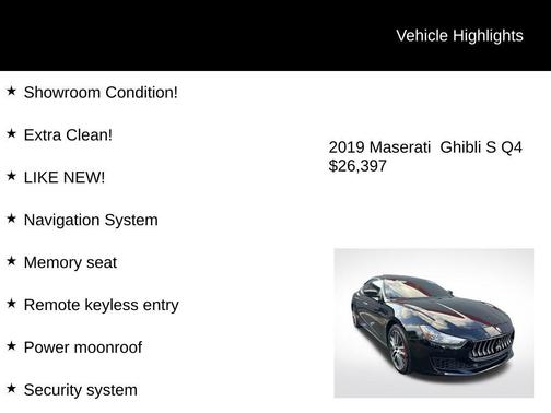 2019 Maserati Ghibli S Q4