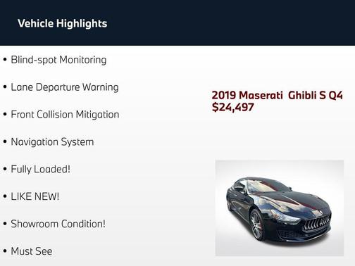 Nero 2019 Maserati Ghibli S Q4