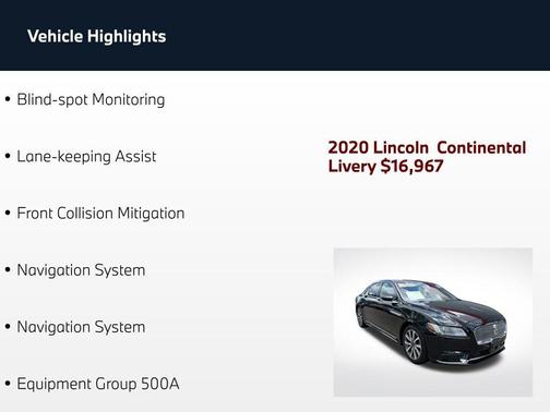 Black Velvet 2020 Lincoln Continental Livery