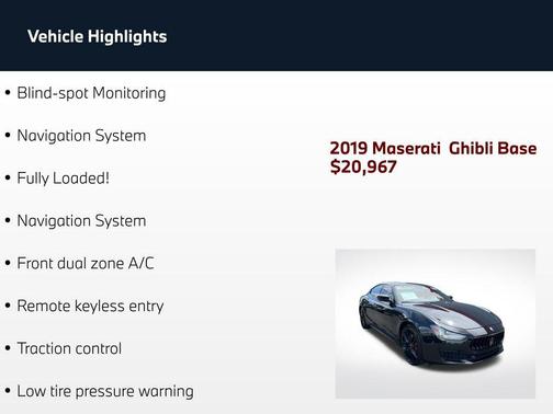 Nero 2019 Maserati Ghibli Base