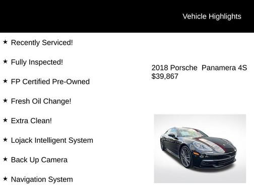2018 Porsche Panamera 4S