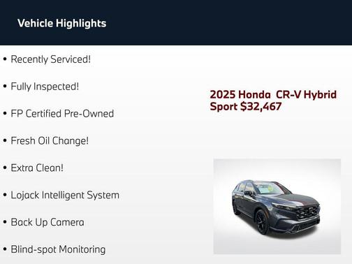 Urban Gray Pearl 2025 Honda CR-V Hybrid Sport FWD