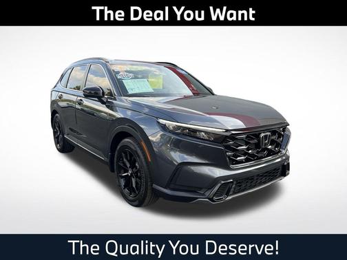 Urban Gray Pearl 2025 Honda CR-V Hybrid Sport FWD