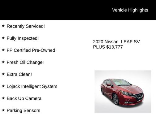 2020 Nissan Leaf SV PLUS 62 kWh