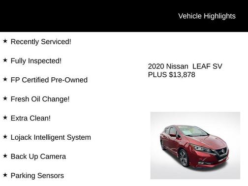 2020 Nissan Leaf SV PLUS 62 kWh