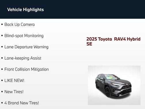 Magnetic Gray Metallic 2025 Toyota RAV4 Hybrid SE