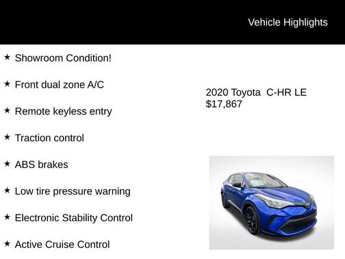 2020 Toyota C-HR LE